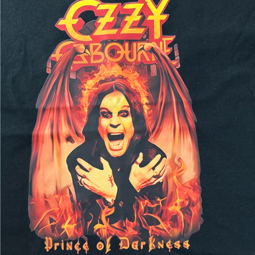 Black Graphic Ozzy T-Shirt, size XL, NEW